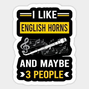 3 People English Horn Cor Anglais Sticker